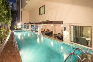 Swimming Pool At Aspen suites hotel sukhumvit 2 bangkok