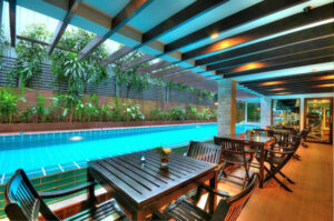 Swimming Pool At Aspen suites hotel sukhumvit 2 bangkok