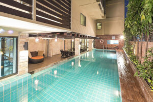Swimming Pool At Aspen suites hotel sukhumvit 2 bangkok